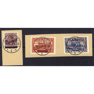 Danzig 1920 großer Innendienst  Briefstück Replica