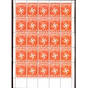 Danish Propaganda swastika stamps D.N.S.A.P. full sheet 
