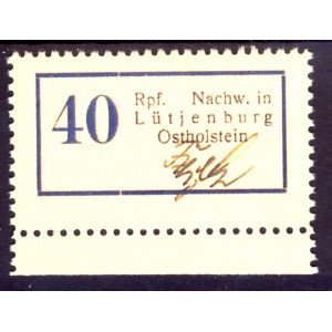 Lokalausgabe LÜTJENBURG (Ostholstein) 1945  REPLICA