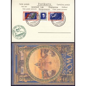 ITALIEN Luftpost 1933 Geschwaderflug Postkarte Replica