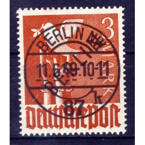 Berlin 1949 Marke echt Stempel und Aufdruck Falsch