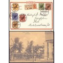 Dt. Kolonien MARIANEN Nr. 1-6 I auf Postkarte
