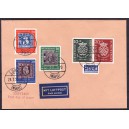 Bund 1950 Bach Nr 121-122 FDC Ersttagsstempel Lorch, plus113-115 Fälschung