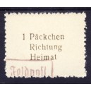 Päckchen-Zulsassungsmarke Krim 1943 Nr. 15 Fälschung