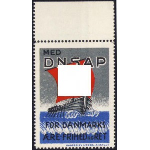 Dänemark Vignette MED. D. N.S.A.P. Legion Wikingerschiff 