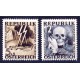 Austria 1946 unissued SS & Hitler death mask Stamps